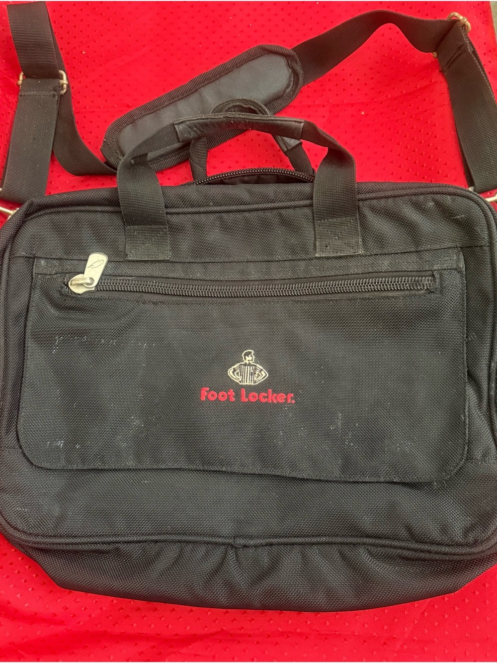 Foot Locker Black Messenger / Laptop Bag Adjustable Shoulder Strap